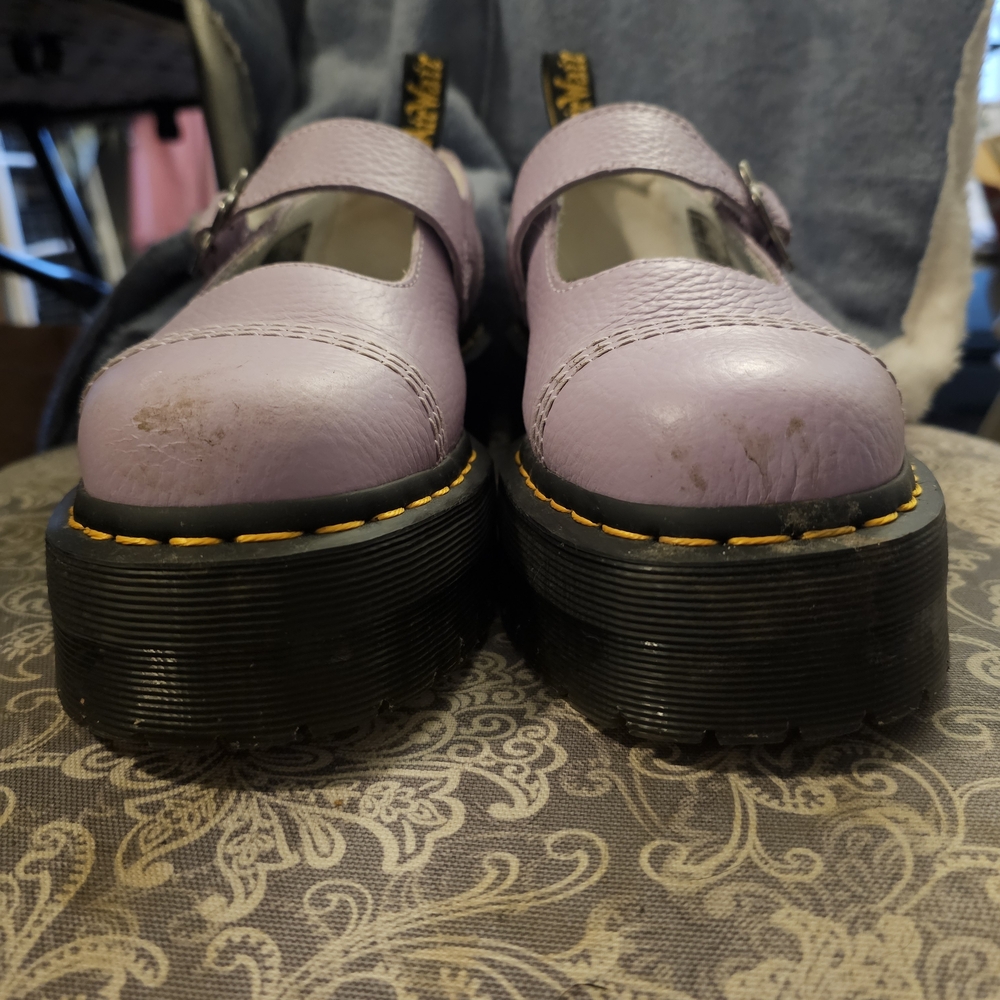 Dr. Martens Women's Light Purple Platform Shoes
